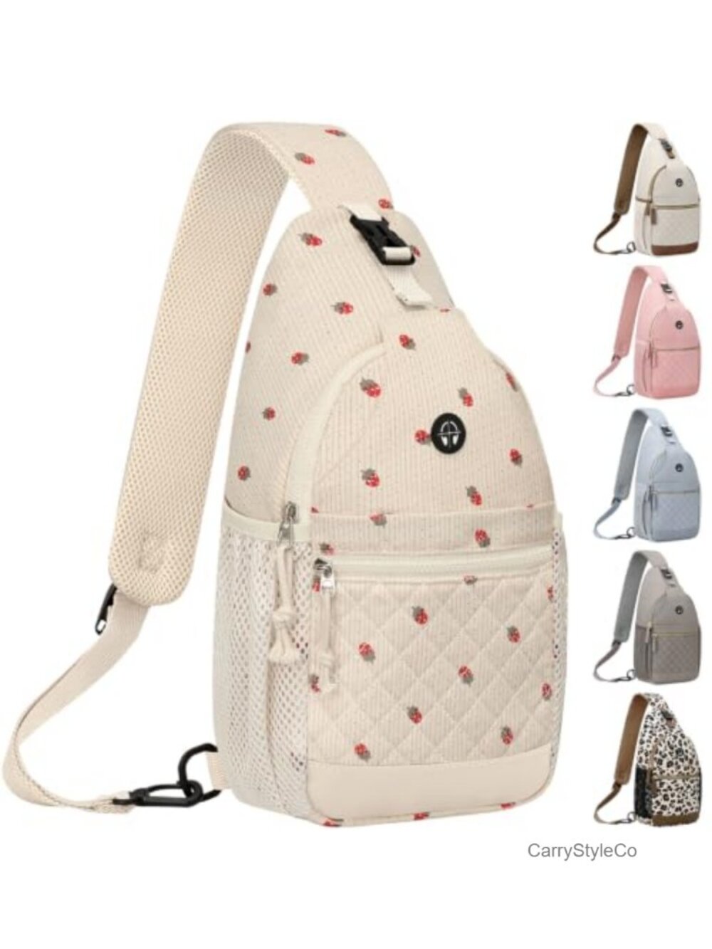 Vankor Crossbody Sling Bag Polyester Water Repellent Adjustable Strap